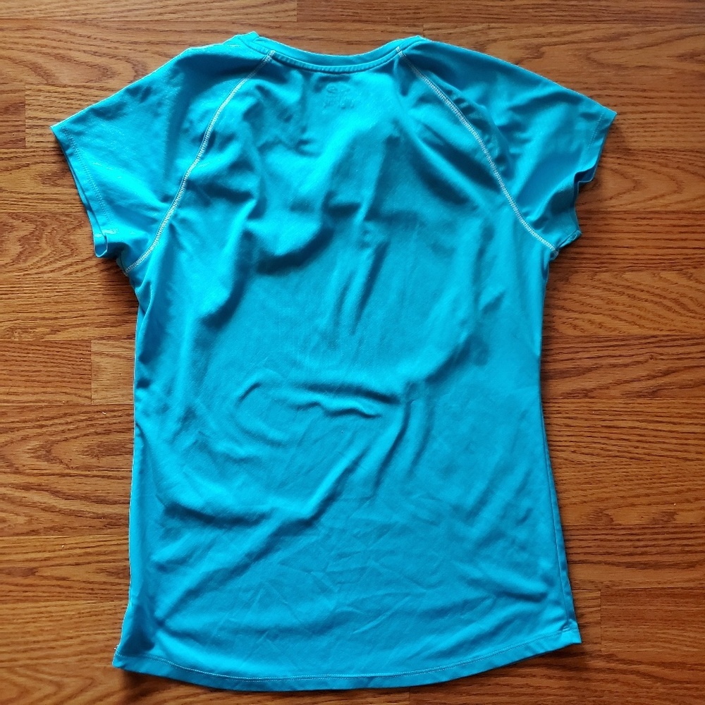 3/$15 CHAMPION | Aqua Semi Fitted Women's T-Shirt - Picture 2 of 3